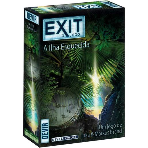 Jogo de tabuleiro Exit: A Ilha Esquecida edição portuguesa ㅤ