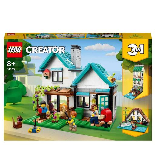 LEGO - Casa confortável 3 em 1 com mini figuras e acessórios para construção, 31139