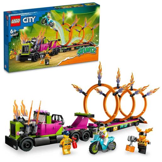 LEGO City - Desafio Acrobático: Camião e Anéis de Fogo - 60357