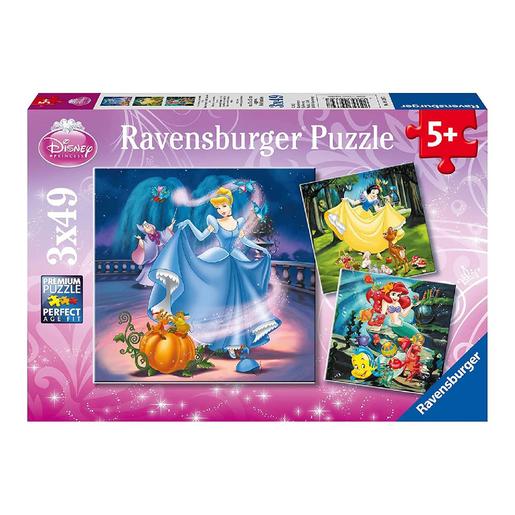 Ravensburger - Princesas Disney - Pack 3 puzzles 49 peças