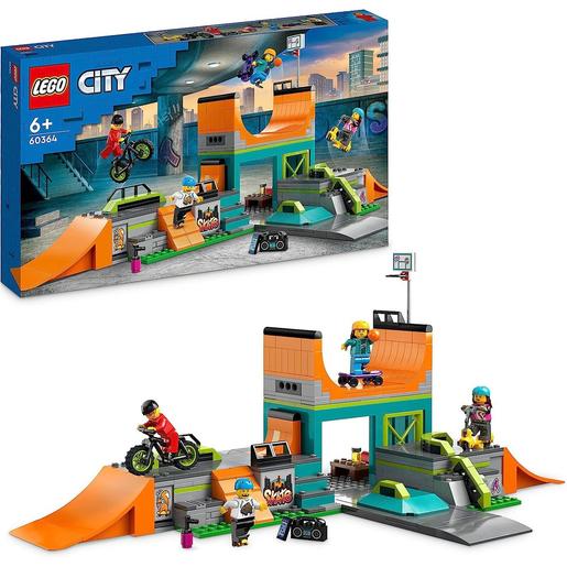 LEGO - Conjunto de construção Parque de Skate Urbano com Bicicleta, Skateboard, Scooter e Patins em Linha 60364