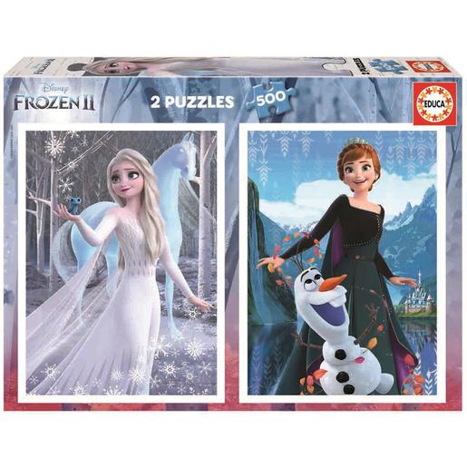 Educa Borrás - Frozen - Pack puzzles 2x500 peças Frozen 2