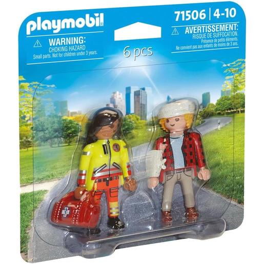Playmobil - Set de Socorrista e Paciente ㅤ