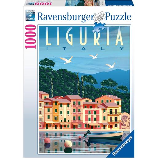 Ravensburger - Puzzle Italia Postal de Liguria 1000 peças ㅤ