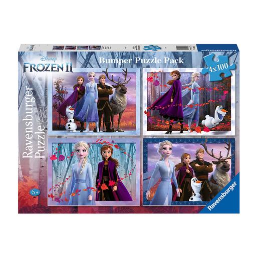 Ravensburger - Frozen - Pack Puzzles 4x100 Peças Frozen 2