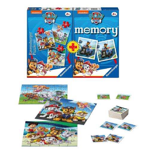 Ranvensburger-Patrulha Pata-Pack jogo de memória + 3 puzzles
