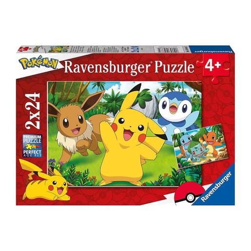 Ravensburger - Pokémon - Pack 2 puzzles 24 peças