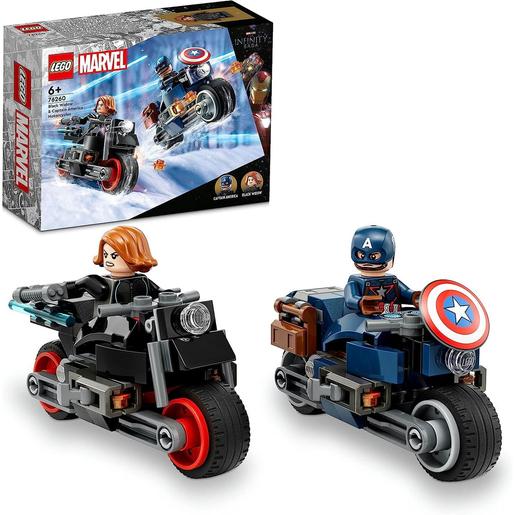 LEGO - Conjunto de motos do super-herói Viúva Negra e Capitão América Avengers LEGO 76260