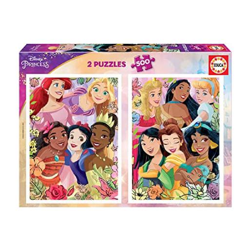 Educa Borrás - Disney Princess - 2 puzzles 500 peças