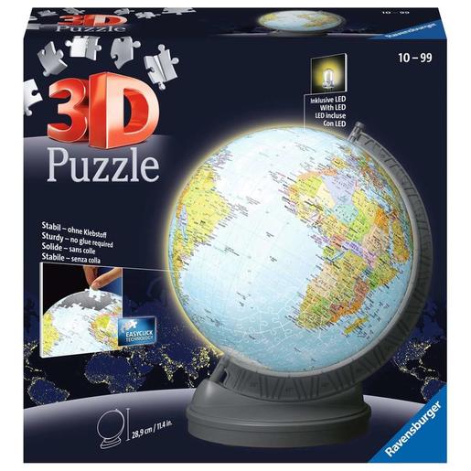 Ravensburger - Puzzle 3D Globo Night Edition 540 Peças ㅤ