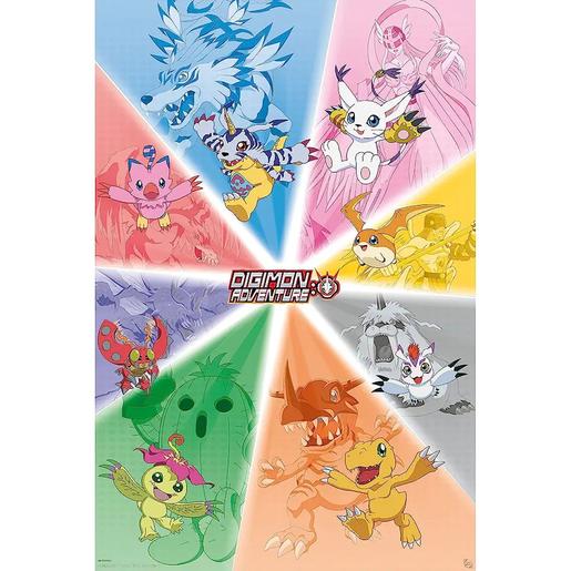Digimon - Poster Digimon Adventure grupo 91,5 x 61 cm