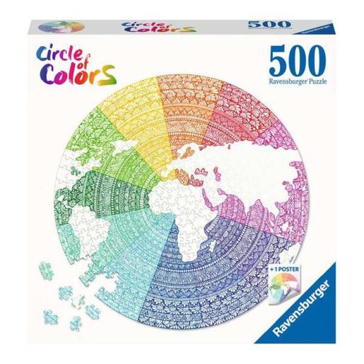 Ravensburger - Puzzle Mandala Circle of colors 500 peças