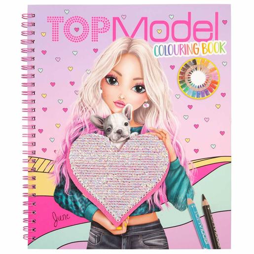 Top Model - Caderno de colorir com coração reversível