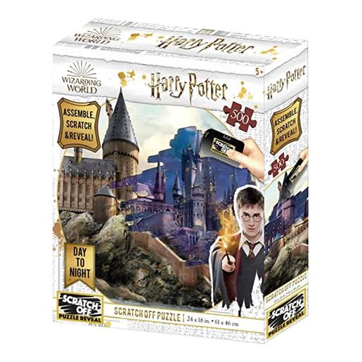 Harry Poter - Puzzle para raspar de Hogwarts dia e noite