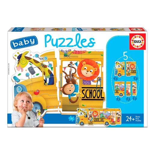 Educa Borrás - Autocarro Animais - Baby Puzzle