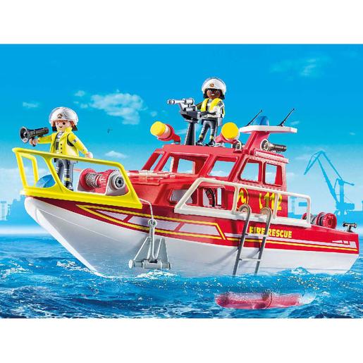 Playmobil - Barco de Resgate dos Bombeiros - 70147