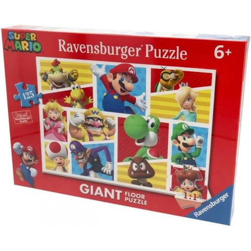 Ravensburger - Super Mario - Puzzle gigante Super Mario Nintendo 125 peças, multicolorido ㅤ