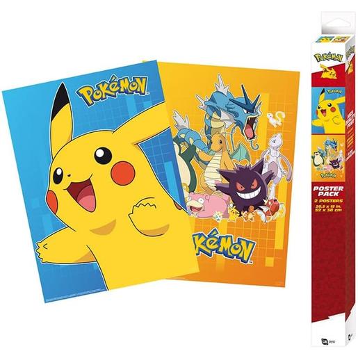 Pokemon - Conjunto de Posters Chibi Pokémon: personagens coloridos