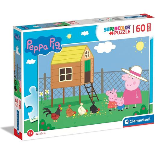 Clementoni - Porquinha Peppa - Puzzle infantil 60 peças maxi grandes multicolorido ㅤ