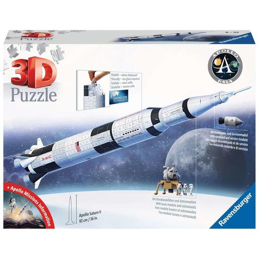 Ravensburger - Puzzle 3D Apollo Saturn V Rocket, 440 peças ㅤ