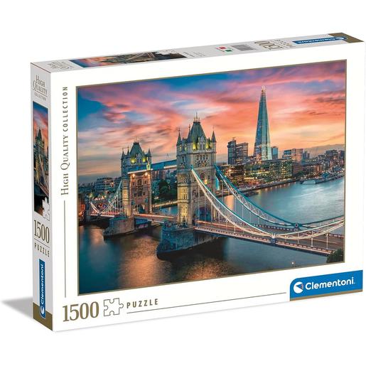 Clementoni - Puzzle Adulto 1500 peças Panorama de Londres ao Crepúsculo ㅤ