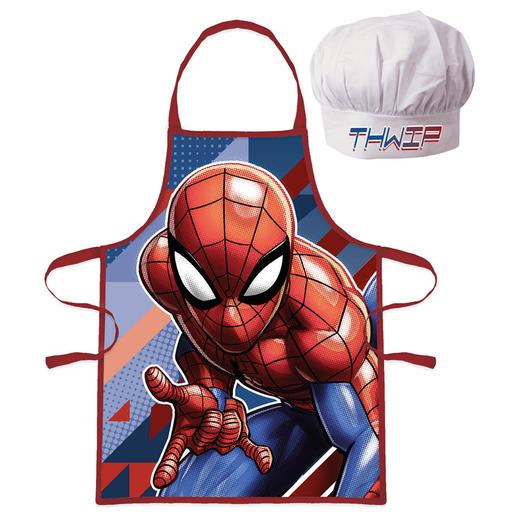 Spider-Man - Conjunto Avental e Chapéu Cozinheiro  4-6 anos