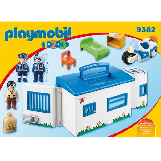 Playmobil 1.2.3 - Maleta Esquadra da Polícia - 9382