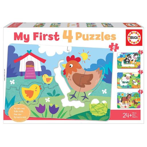 Educa Borrás - Mães e bebés - My first 4 puzzles