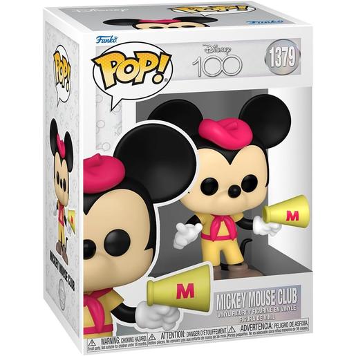 Funko - Mickey Mouse - Figura de vinil colecionável: Mickey Mouse Club - Aniversário Disney 100º ㅤ