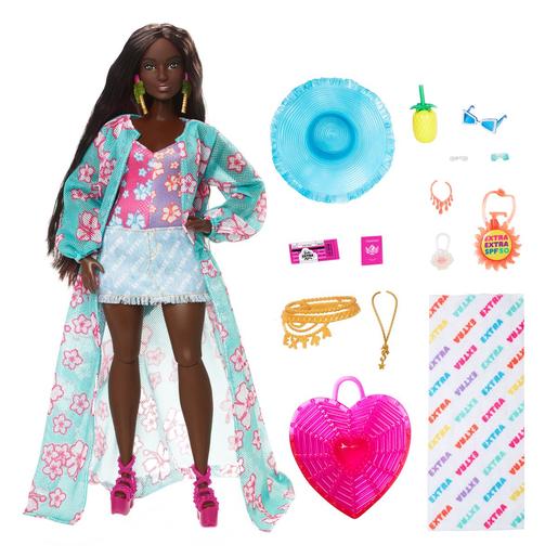 Barbie - Boneca articulada com conjunto de moda e acessórios de viagem ㅤ