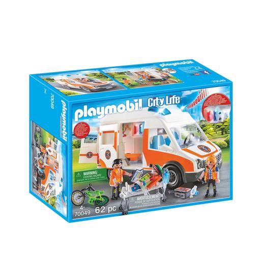 Playmobil City Life - Ambulância com Luz e Som - 70049