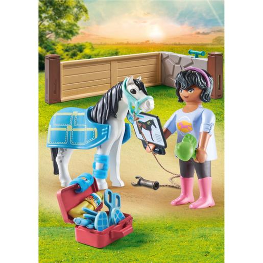 Playmobil - Cuidadora de Cavalos de Waterfall ㅤ