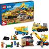 LEGO City - Camiões de Construção e Guindaste com Bola de Demolição - 60391