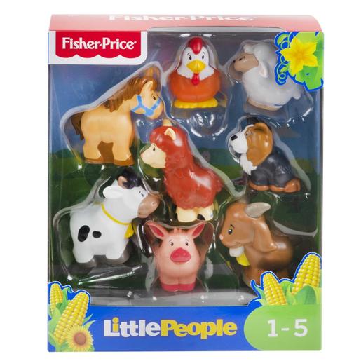 Mattel - Little People - Conjunto de Figuras de Animais do Campo ㅤ