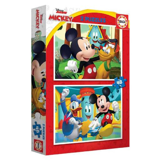 Educa Borras - 2 Puzzles Mickey Mouse 48 peças