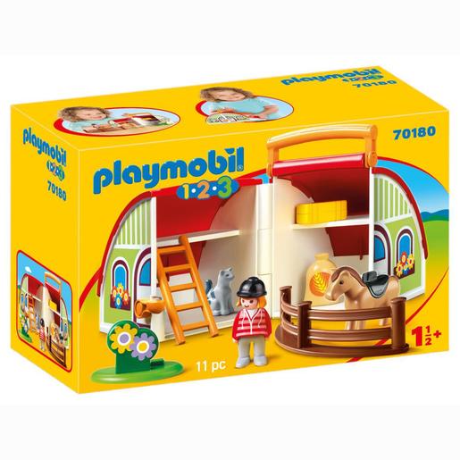 Playmobil - 1.2.3 Maleta Quinta de Cavalos