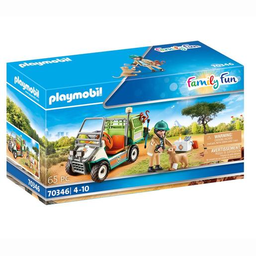 Playmobil - Veterinário do Zoo com Carro Médico 70346