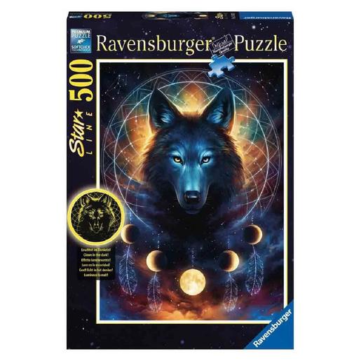 Ravensburger - Lobo brilhante - Puzzle 500 peças