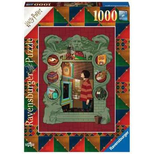 Ravensburger - Harry Potter - Puzzle 1000 peças: Harry Potter na casa da família Weasley ㅤ
