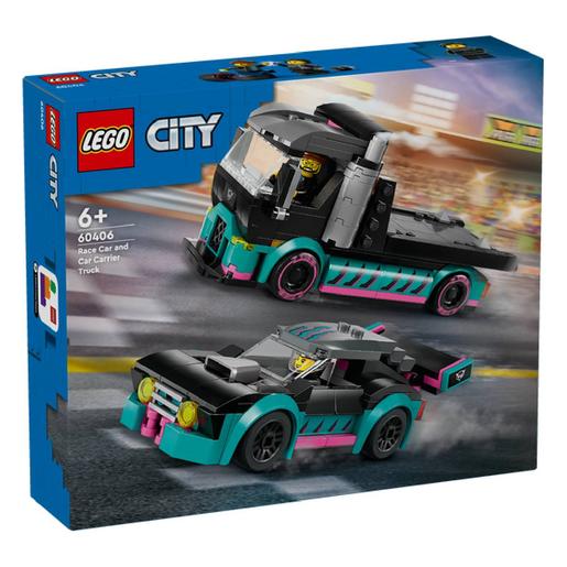 LEGO City - Carro de corrida e camião de transporte - 60406