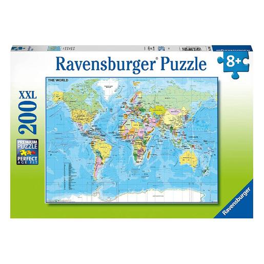 Ravensburger - Mapa do mundo - Puzzle 200 peças XXL