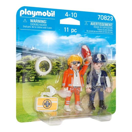 Playmobil - Duo Pack Doutor e Polícia Playmobil Multicolor ㅤ
