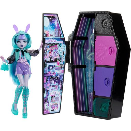 Mattel - Monster High - Segredos Skulltimate Neon Frights Twyla (Vários modelos) ㅤ