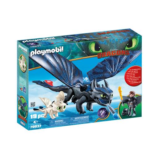 Playmobil - Hiccup e Desdentado com Dragão Bebé - 70037