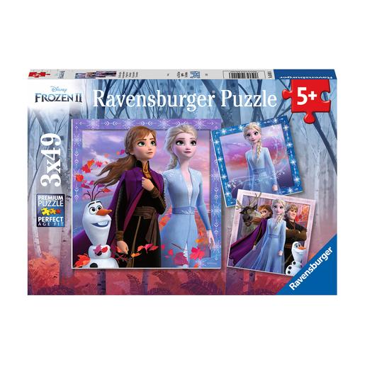 Ravensburger - Frozen - Pack Puzzles 3x49 Peças Frozen 2