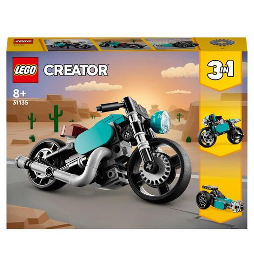 LEGO - Veículos 3 em 1: Moto clássica, bicicleta urbana e carro dragster  31135