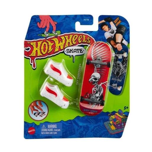 Hot Wheels - Skate de brinquedo com ténis para dedos, modelos