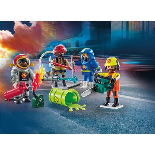 Playmobil - Figuras Heroes de Resgate com Acessórios ㅤ