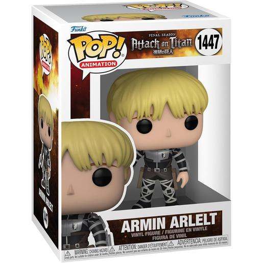 Funko - Figura de vinil Colecionável Armin Arlert - Attack on Titan, com possibilidade de variante Chase rara