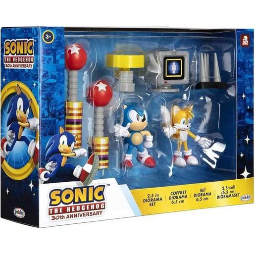 Sonic the Hedgehog - Set diorama Sonic con figuras y sonido ㅤ